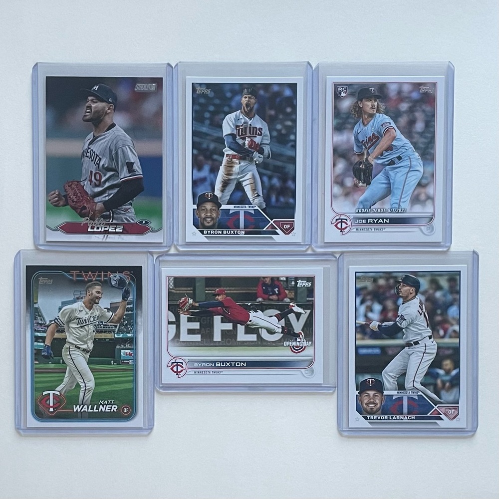 Lot of 6 Minnesota Twins Topps MLB Baseball Cards
